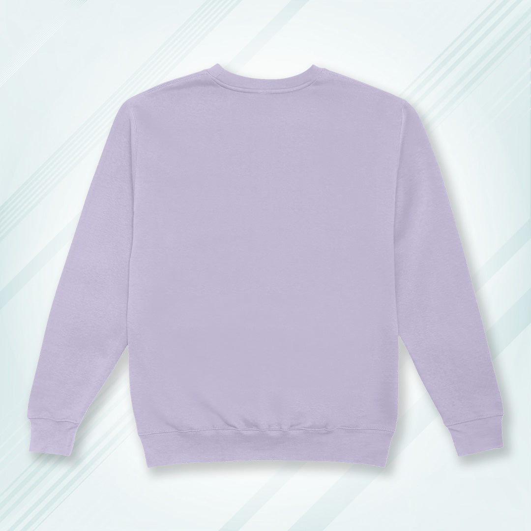 Lavender Cotton Solid Sweatshirt for Men & Women