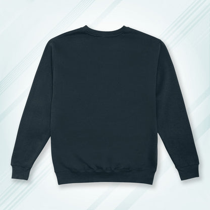 Navy Cotton Solid Sweatshirt for Men & Women