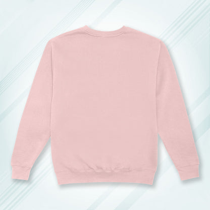 Light Pink Cotton Solid Sweatshirt for Men & Women