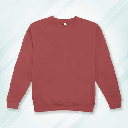 Coral Cotton Solid Sweatshirt for Men & Women