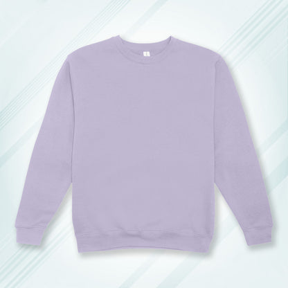Lavender Cotton Solid Sweatshirt for Men & Women