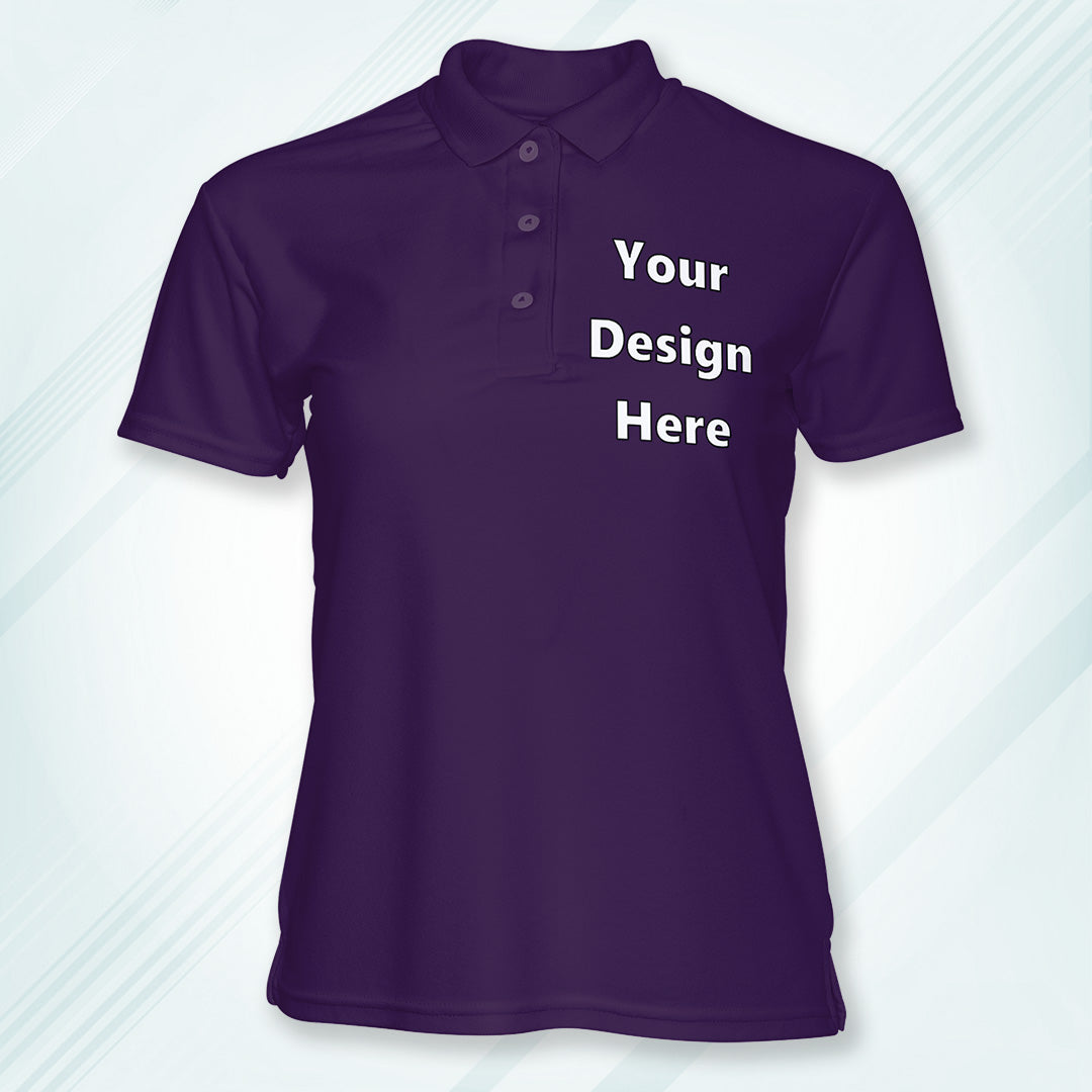 Purple Customized Polo T-Shirt Front Pocket Design Regular Fit | Men