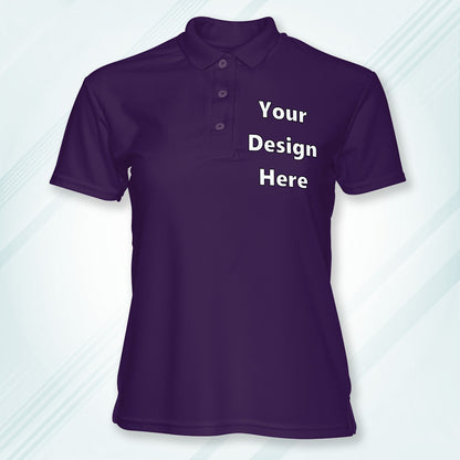 Purple Customized Polo T-Shirt Front Pocket Design Regular Fit | Men