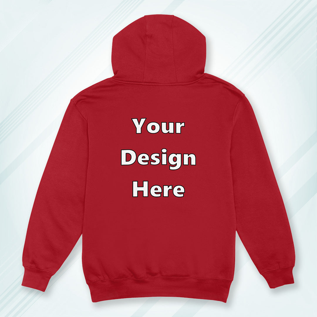 Red Back Customized Hoodie Sweatshirt | Unisex