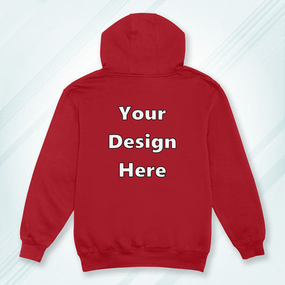 Red Back Customized Hoodie Sweatshirt | Unisex