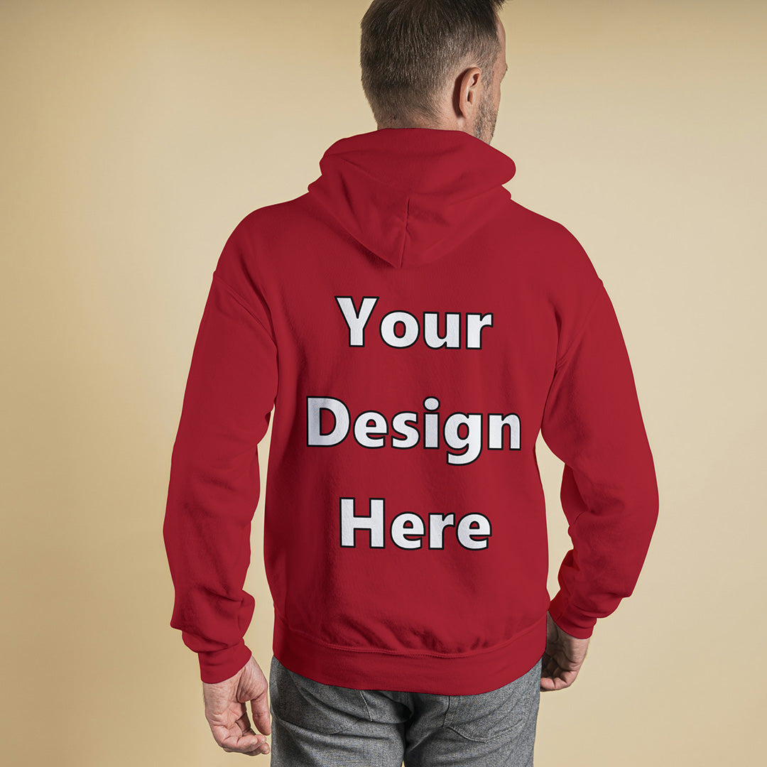 Red Back Customized Hoodie Sweatshirt | Unisex