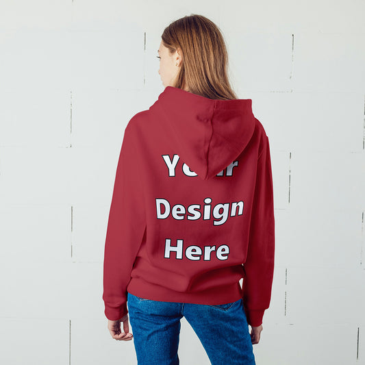 Red Back Customized Hoodie Sweatshirt | Unisex