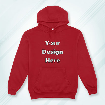 Red Front Customized Hoodie Sweatshirt | Unisex