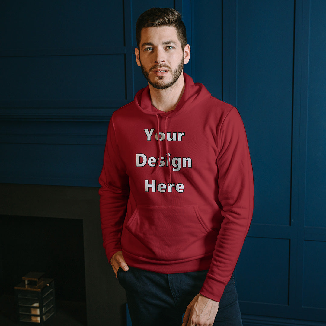 Red Front Customized Hoodie Sweatshirt | Unisex