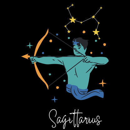 Black Regular Fit Tank Top Sagittarius Horoscope | Women