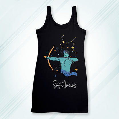 Black Regular Fit Tank Top Sagittarius Horoscope | Women