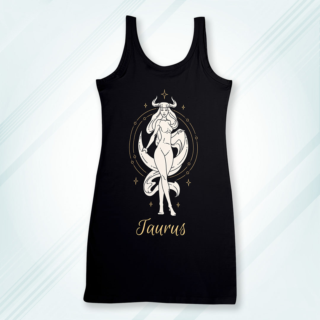 Black Regular Fit Tank Top Taurus | Women