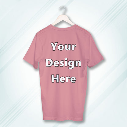 Flamingo Round Neck Cotton Classic Crew T-shirt Front Customized Design | Unisex