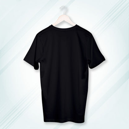 Black Round Neck Classic Crew Solid T-shirt