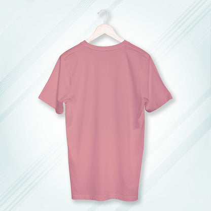 Flamingo Round Neck Classic Crew Solid T-shirt