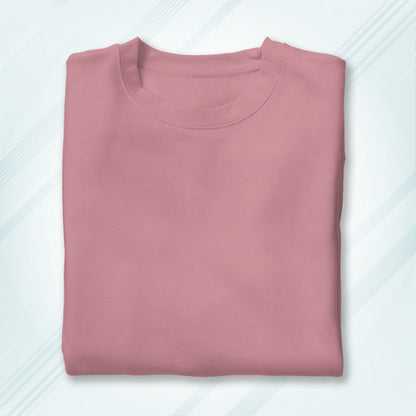 Flamingo Round Neck Classic Crew Solid T-shirt