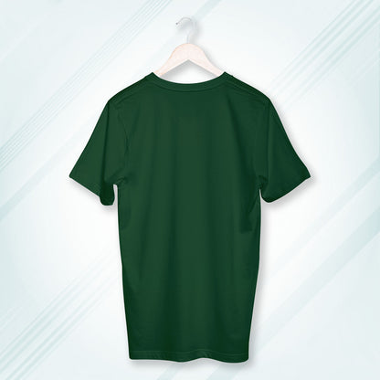 Green Round Neck Classic Crew Solid T-shirt