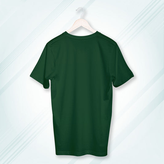 Green Round Neck Classic Crew Solid T-shirt