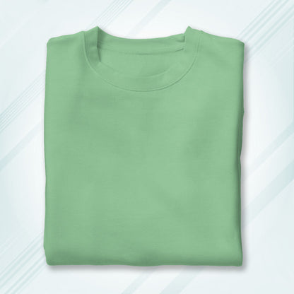 Jade Round Neck Classic Crew Solid T-shirt