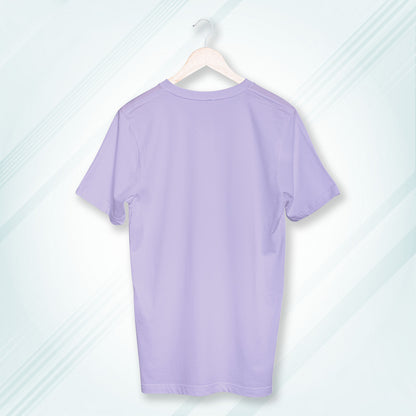 Lavender Round Neck Classic Crew Solid T-shirt