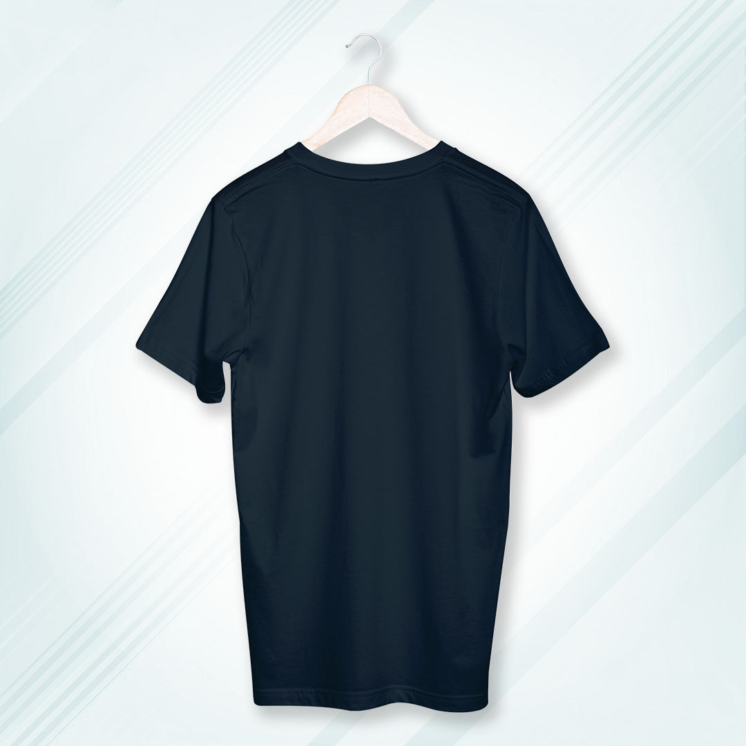 Navy Round Neck Classic Crew Solid T-shirt