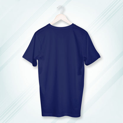 Royal Blue Round Neck Classic Crew Solid T-shirt