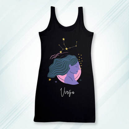 Black Regular Fit Tank Top Virgo Horoscope | Women