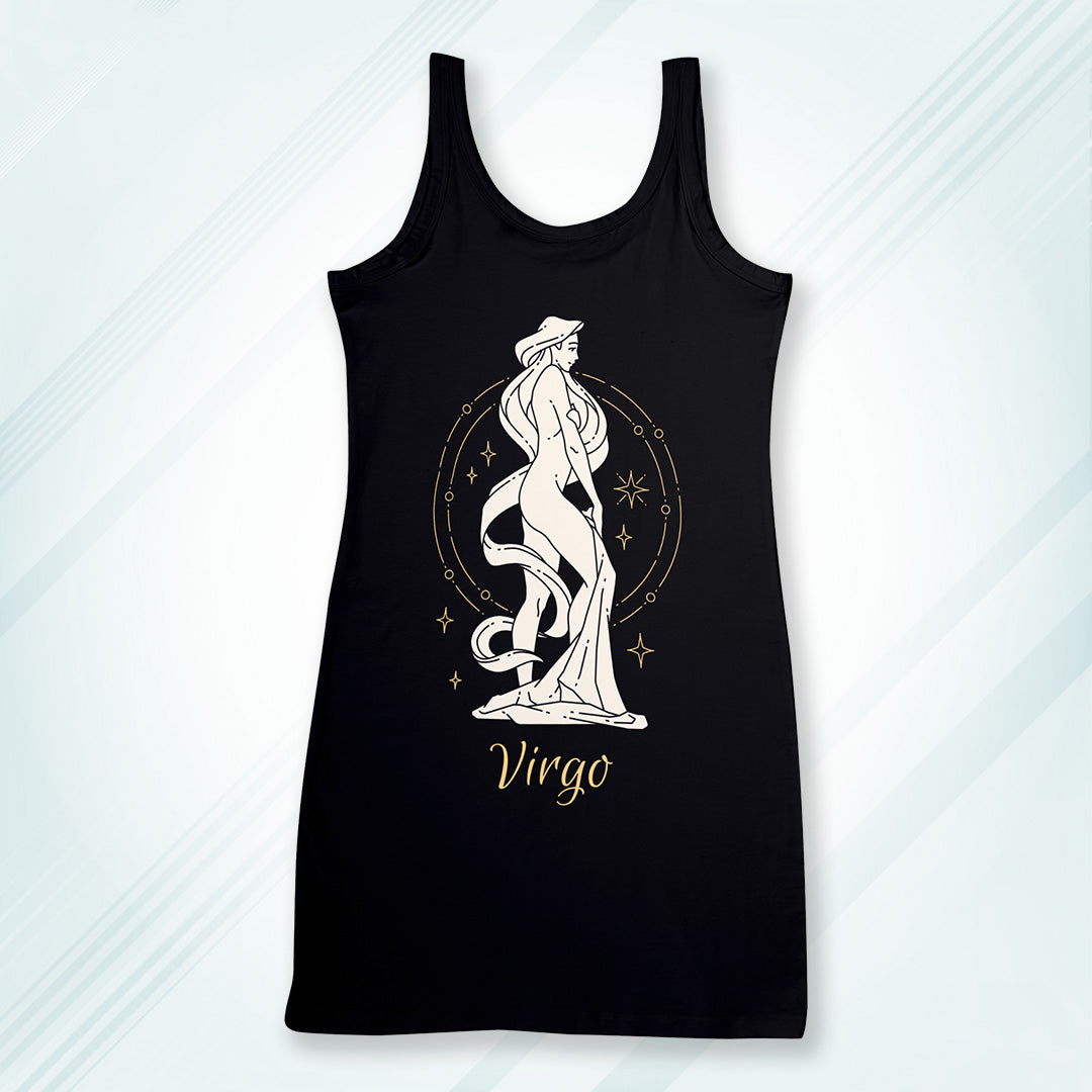 Black Regular Fit Tank Top Virgo | Women