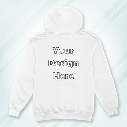White Back Customized Hoodie Sweatshirt | Unisex