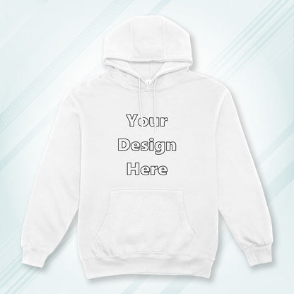 White Front Customized Hoodie Sweatshirt | Unisex