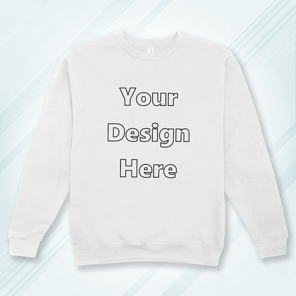 White Front Customized Cotton Solid Sweatshirt | Unisex