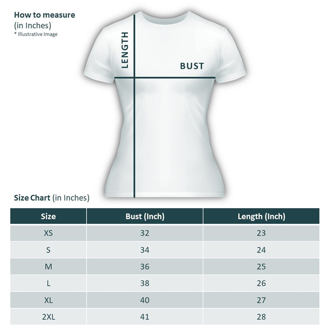 Flag Green Round Neck Classic Customized T-Shirt Front Design | Women