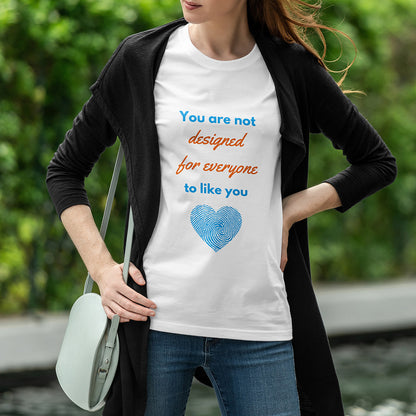 White Round Neck Classic Printed Classic T-Shirt Designed for Everyone | Women
