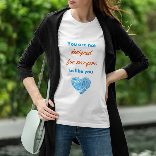 White Round Neck Classic Printed Classic T-Shirt Designed for Everyone | Women
